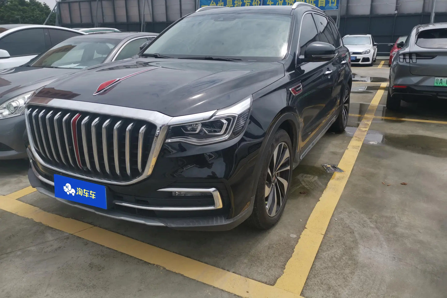 Certificated Used Hongqi HS7 2021 Model 3.0T Automatic 4WD Intelligent Link Qichang Edition